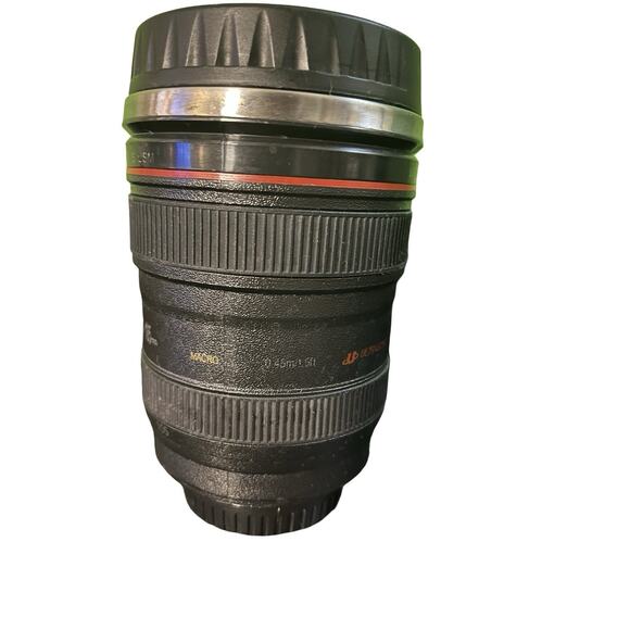 Camera Lens Coffee Mug Cup 24-105 Travel Stainless Steel Leakproof Lid Insulated - Picture 4 of 7